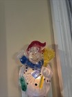 Snowman Plastic Night Light Holding Christmas Tree   Gift  Works Nightlight