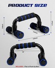 Ergonomic Push Up Bars  2 Pack  - Portable Push Up Handles For Men   Women
