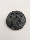 Greek Hieron Ii Sicily  Syracuse  275-215 Bc  Bronze Coin Trident Dolphins