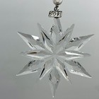 Swarovski 2011 Annual Christmas Ornament Large Crystal Snowflake 1092037 W Box
