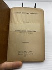 1942 Wabash Railway Co Schedule For Conductors Lines East Of Detroit Railroad Rr