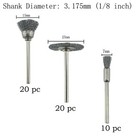 50 Pcs Assorted Wire Brush Set 1 8   Shank Various Shape Stainless Steel Wire   