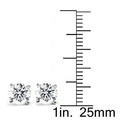 3 4ct Round Real Diamond Studs Available In 14k White And Yellow Gold Setting