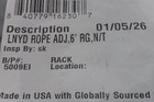 3m Dbi-sala 1234091 4 To 6 Ft Length Range 310 Lb Weight Cap Positioning Lanyard