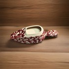 Vintage Spongeware Red Serving Scoop