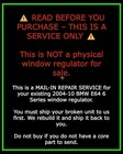 2004-10 Bmw 6 Series Conv Quarter Window Regulator Rear Driver - Rebuild Service
