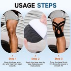 Kinesiology Tape For Knees  Pre-cut Athletic Support Tape  15 Pack  Waterproof