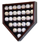 30 Baseball Ball Display Case Cabinet Holder Rack Home Plate Shaped W 98  Uv Pro