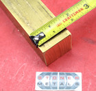 1-1 2  X 1-1 2  C360 Brass Square Bar 6  Long Solid 1 5  Flat Mill Stock H02 New