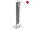 Bulldog 190704 Square Trailer Jack  No Mount  8k Topwind  Weld-on  15  Travel