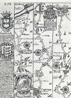 1720 Ogilby Bowen Road Map Gravesend Sandwich Canterbury Dover Essex Kent Uk