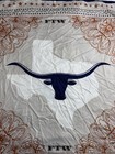 Fort Worth Texas Scarf Western Longhorn Casey   Co Rodeo Boot 100  Polyester 36   