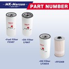 Lf667 x2  Lf3654 Ff5507 Ff5369 Fuel Oil Filter Kit Compatible With Volvo D12 D13