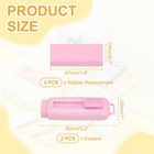 2 4pack Erasers  Sliding Retractable Eraser Push Pull Cute Pencil Erasers  Pink