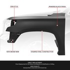 Fit 15-20 Chevrolet Suburban Tahoe Primered Black Driver Side Left Fender Panel