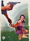 The Man Who Chased Death Vintage Movie Poster Italian Italy Elina Labourdette