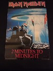 Iron Maiden Rare 2 Minutes To Midnight Poster 1985 Minerva 24 5x36 5  3430