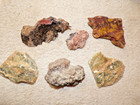 6 Unpolished End Cut Slabs - Lapidary Rough - 8 43 Oz   243 25 Grams