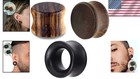 Unique Double Flared Organic Wood Gauges - Set Of 3 Assorted Styles  8mm