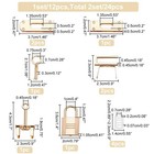 24pcs Alloy Bag Lock Clasp Set  2 Sets Purse Closure Hardware Diy Bag Making    