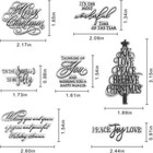 Merry Christmas Blessing Words Clear Stamps For Card Making Decoration Diy Scrap