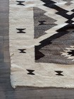 Early  dine  Navajo Two Greys Hills Large Rug Regional Design Repaired 94    X 57   