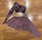 Large Child Weissman Mauve 1 Sleeve Flowered Top   Skirt W  Shirts   Flower