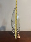 Antique Clear Glass Shonfeld   s Vinegar Torpedo Bottle 12    With Cork   U s a     