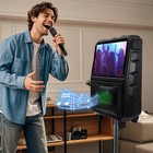 Karaoke Machine For Adults 8   Portable Bluetooth Speaker W  Wireless Microphone