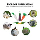  5 Pcs Vegetable Shaped Bunny Chew Toys Small Pet Rabbit Teething Stick