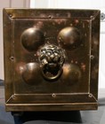 Antique Vintage Brass - On - Wood Hand Made Bible Book Adjustable Stand Lion 
