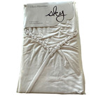 Sky Lot Of Two New Euro Pillowsham Cotton White Smocked Chevron Sealed