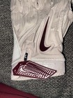 Nike Super Bad Virginia Tech Hokies Pe Game Worn White Football Gloves 2xl