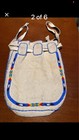 Vintage 1973 Fort Hall Beaded Leather Bag-handmade Medallion 