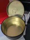 Camel Round Collectible 4  Tin - Black   Gold -  genuine Taste  - 1994 Vintage