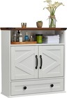 Bathroom Over Toilet Medicine Cabinet Wall Mounted W doors   Adjustable Shelves