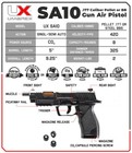 Umarex Sa10 Air Pistol   177 Cal W  250 Pellets   Co2 Bundle  2252113 