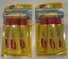     lot Of 2 Carmex Classic Medicated Lip Balm - 3 Pk With Cup Cake Batter Stick    