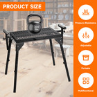 Folding Miter Saw Stand With Rollers 8 Levels Adjustable 300lbs Power Tool Stand