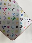 Louis Vuitton Murakami Monogram Multicolor Zippy Long Wallet  White