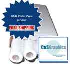 2 Rolls 24   X 300  20lb Bond Plotter Paper 