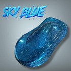Lime Line Sky Blue Metal Flake Basecoat Automotive Spray Paint