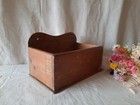 Antique Vintage Oak Candle   Salt Box Wall Sconce Keys Rare Original Old Shelf  