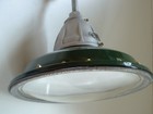 1 1935 Benjamin Vapor Seal Explosion Proof Porcelain Vtg Industrial Green Light