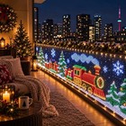 App Controlled Smart Curtain Led Lights Christmas Outdoor Balcony Holiday Decor