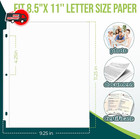 Sheet Protectors 8 5 X11 Inch Clear Page Protectors For 3 Ring Binder 100 Pack P