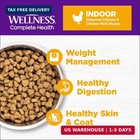 Wellness Complete Health Adult Dry Cat Food For Indoor Cats  Natural  Wholesome