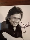 Johnny Cash Signed 8x10 Coa W  Matching Numbered Sticker 