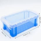 Small Plastic Box  4 3  X 2 3  X 1 5  Stackable Mini Storage Box With Lid  Clear
