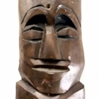 Tiki Hand Carved Wooden Face Tribal Mask Wood Wall Decor Art Vintage 10   